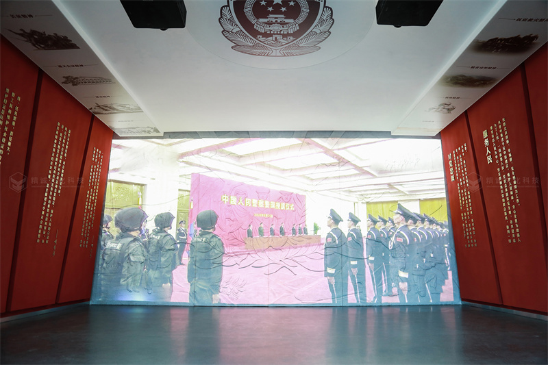 警營(yíng)文化展廳設(shè)計(jì)-隴南公安局視聽(tīng)文化中心案例